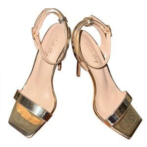 Elegant Gold Stiletto Heels